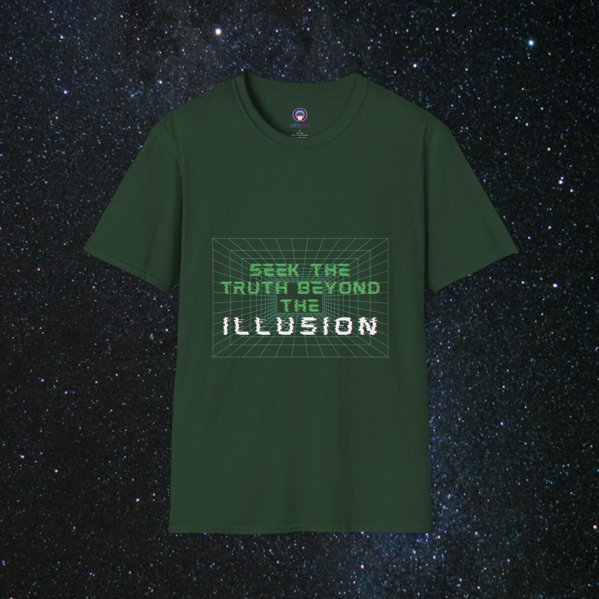 'Mainframe Break' Truth - Unisex Softstyle - MindLight Apparel - 'Mainframe Break' Truth - Unisex Softstyle - Forest Green - S - 