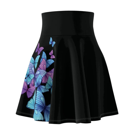 'Midnight Butterfly' Skater Skirt - MindLight Apparel - 'Midnight Butterfly' Skater Skirt - 2XL - 4 oz. -