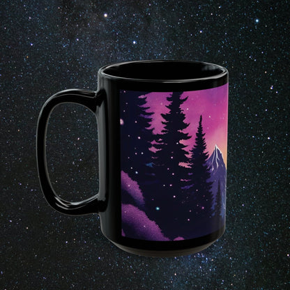 Midnight Dream Black Mug - MindLight Apparel - Midnight Dream Black Mug - 15oz - 