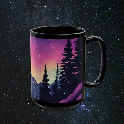 Midnight Dream Black Mug - MindLight Apparel - Midnight Dream Black Mug - 15oz - 