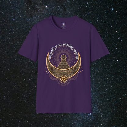 MindLight Ancestral Echoes Unisex Softstyle T-Shirt - MindLight Apparel - MindLight Ancestral Echoes Unisex Softstyle T-Shirt - Purple - S -