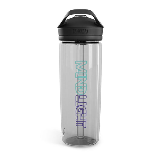 MindLight AquaZen Water Bottle, 20oz\25oz - MindLight Apparel - MindLight AquaZen Water Bottle, 20oz\25oz - 20oz - Charcoal -
