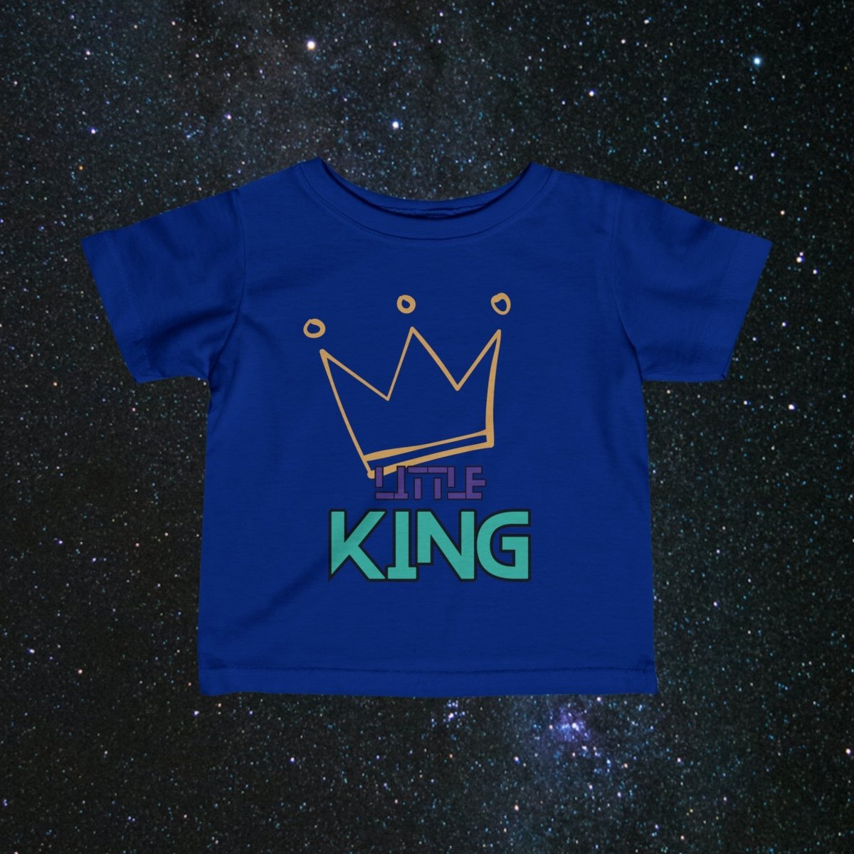 MindLight Little King Infant Fine Jersey Tee - MindLight Apparel - MindLight Little King Infant Fine Jersey Tee - Royal - 6M -