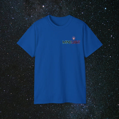 MindLight - Mini Logo Unisex Ultra Cotton Tee - MindLight Apparel - MindLight - Mini Logo Unisex Ultra Cotton Tee - Royal - S -
