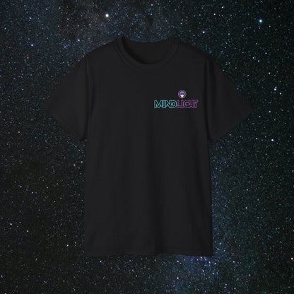 MindLight - Mini Logo Unisex Ultra Cotton Tee - MindLight Apparel - MindLight - Mini Logo Unisex Ultra Cotton Tee - Black - S -