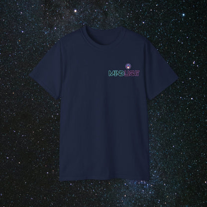 MindLight - Mini Logo Unisex Ultra Cotton Tee - MindLight Apparel - MindLight - Mini Logo Unisex Ultra Cotton Tee - Navy - S -