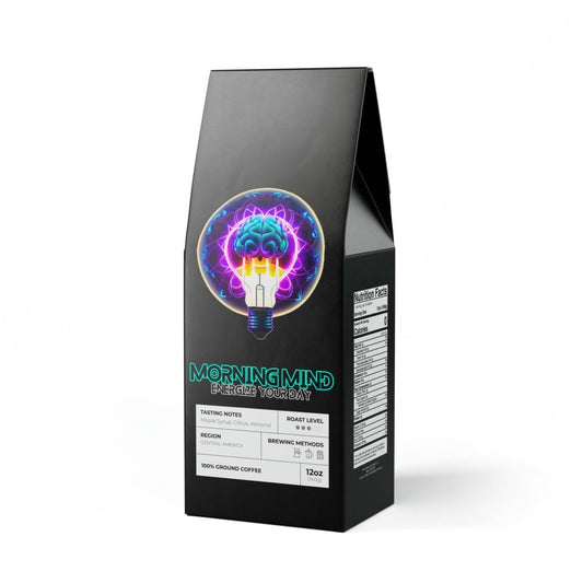 MindLight Morning Mind Coffee Blend (Medium Roast) - MindLight Apparel - MindLight Morning Mind Coffee Blend (Medium Roast) - MindLight Apparel - Ground - 12oz -