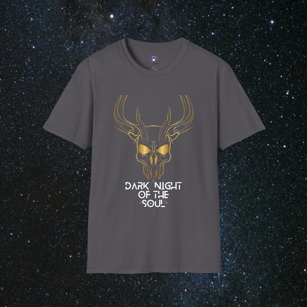 MindLight SoulGleam Unisex Softstyle T-Shirt - MindLight Apparel - MindLight SoulGleam Unisex Softstyle T-Shirt - Charcoal - XS -