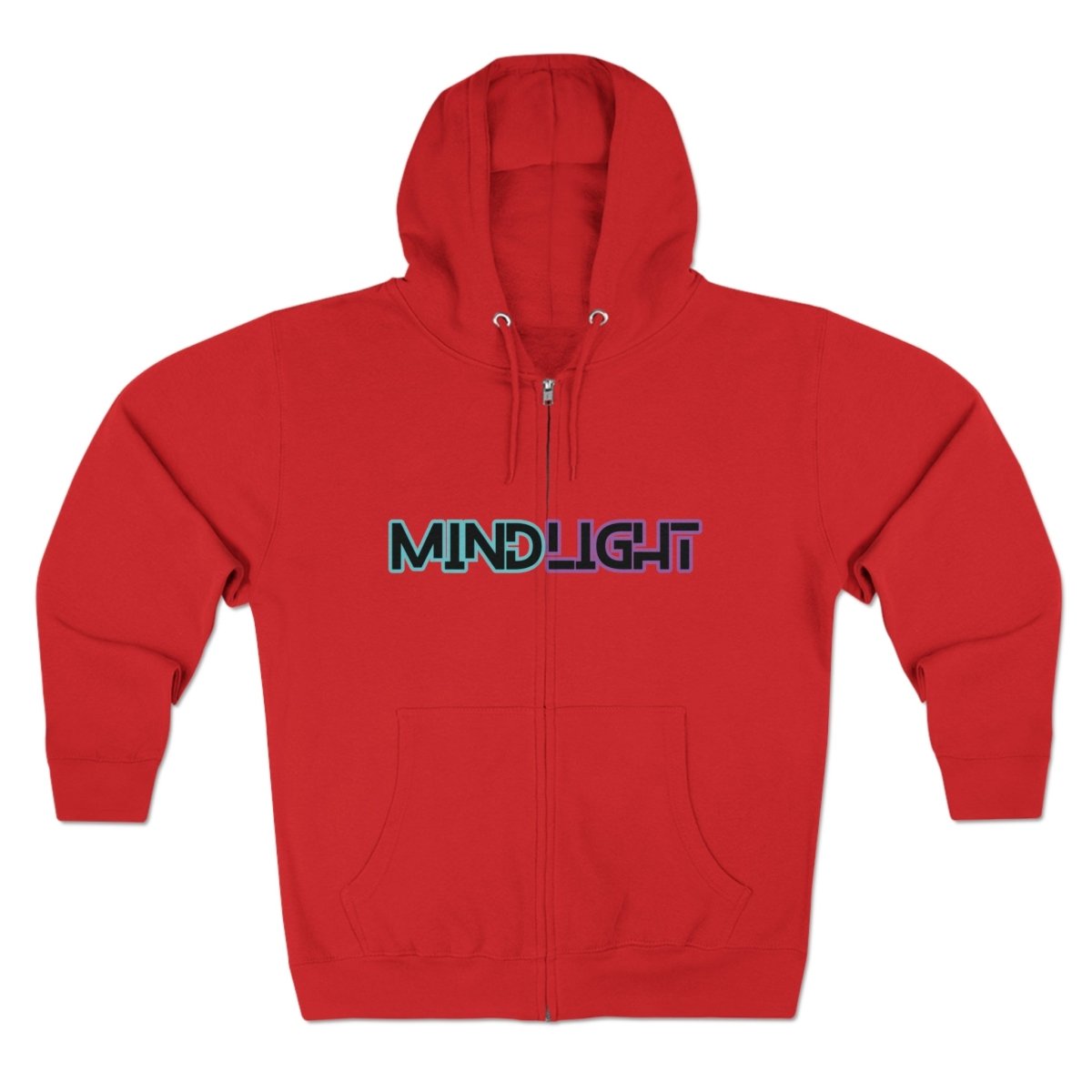 MindLight Unisex Zip Hoodie - MindLight Apparel - MindLight Unisex Zip Hoodie - Oatmeal Heather - M -