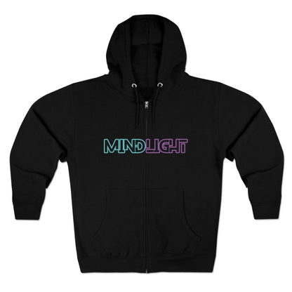 MindLight Unisex Zip Hoodie - MindLight Apparel - MindLight Unisex Zip Hoodie - Oatmeal Heather - M -