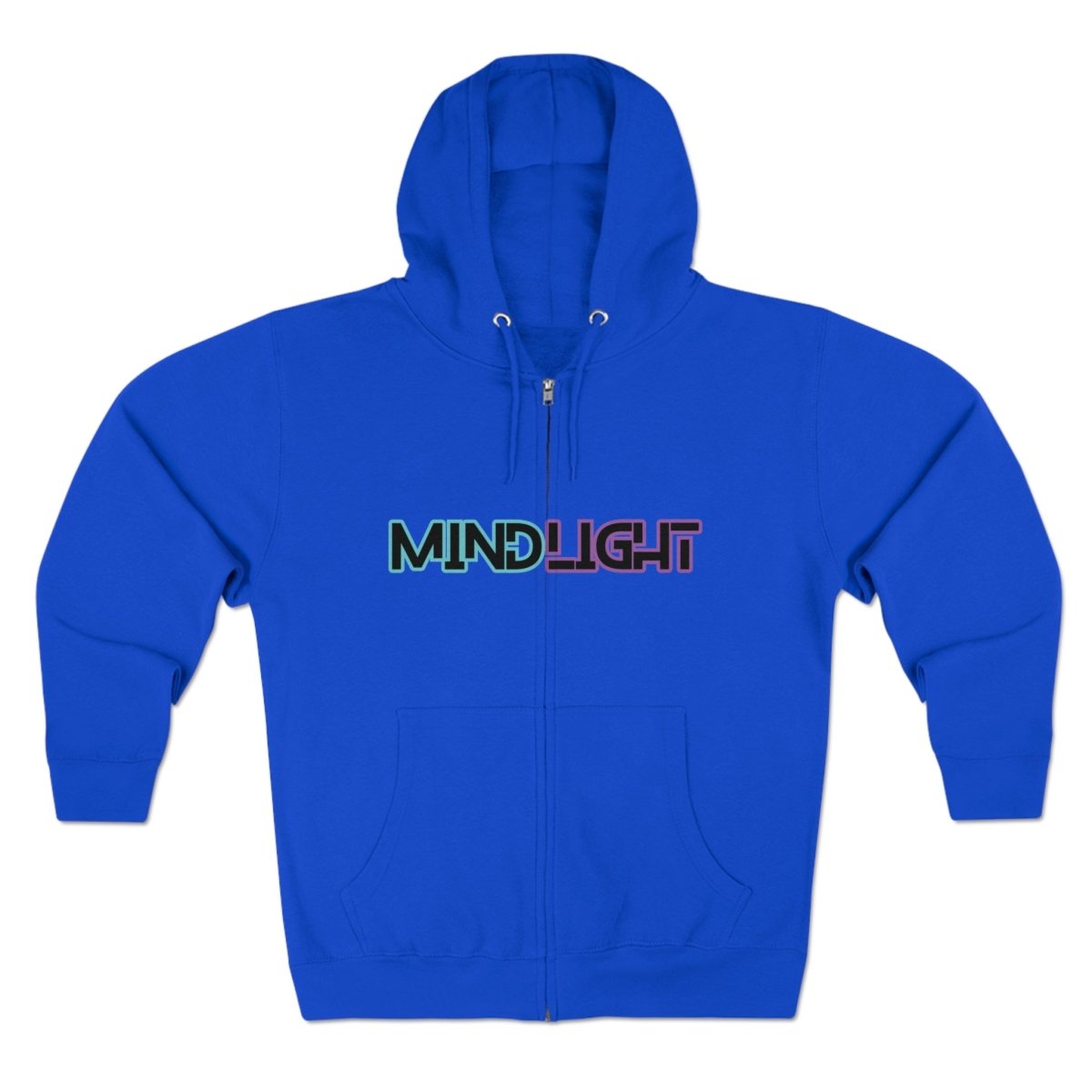 MindLight Unisex Zip Hoodie - MindLight Apparel - MindLight Unisex Zip Hoodie - Oatmeal Heather - M -