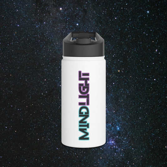 MindLight v2 Stainless Steel Water Bottle - MindLight Apparel - MindLight v2 Stainless Steel Water Bottle - 12oz - White - 