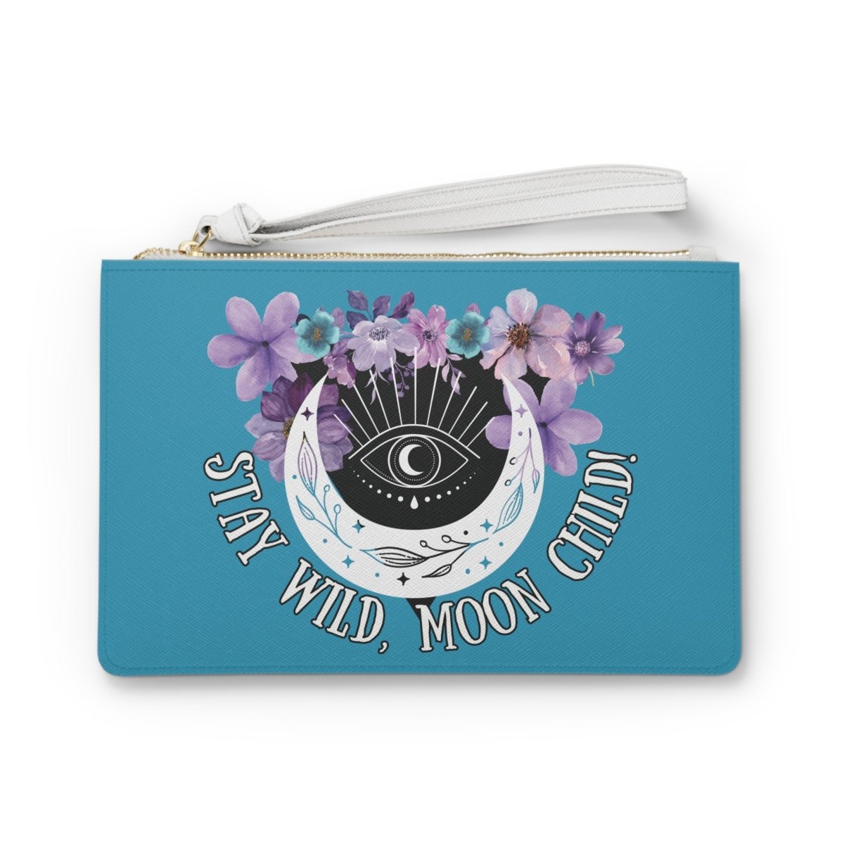 Moon Child Clutch Bag (Turquoise) - MindLight Apparel - Moon Child Clutch Bag (Turquoise) - One size - -