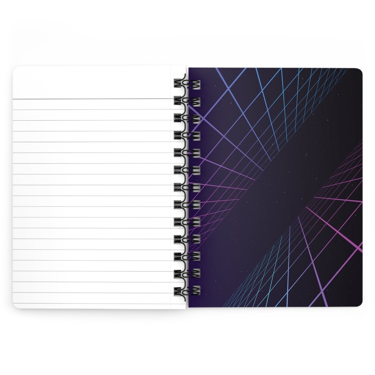 'Neon Journey' Spiral Notebook - MindLight Apparel - 'Neon Journey' Spiral Notebook - One Size - 
