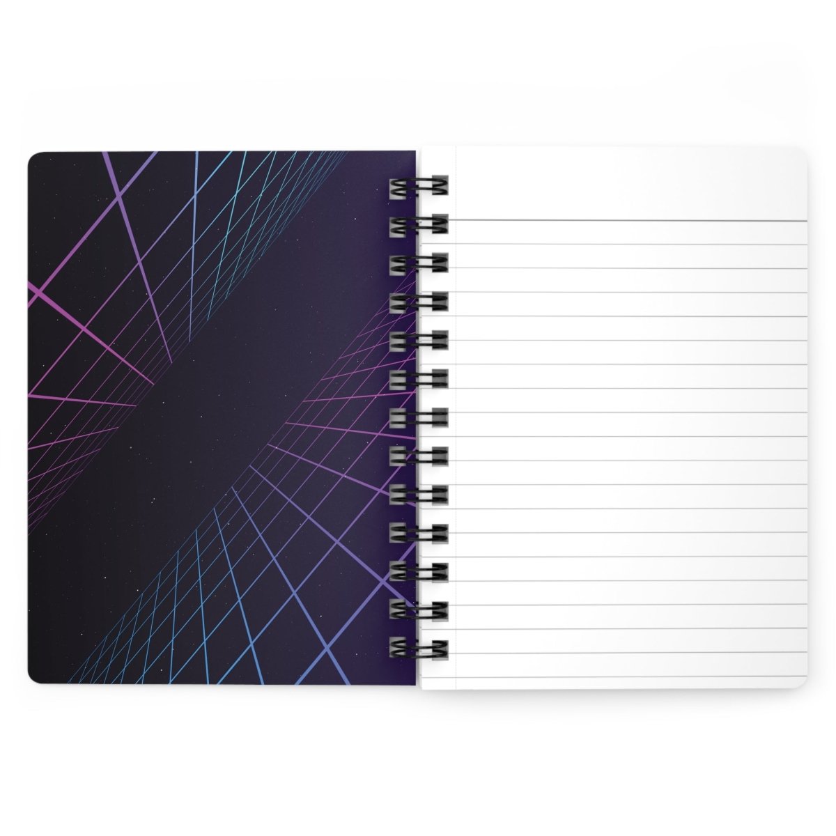 'Neon Journey' Spiral Notebook - MindLight Apparel - 'Neon Journey' Spiral Notebook - One Size - 