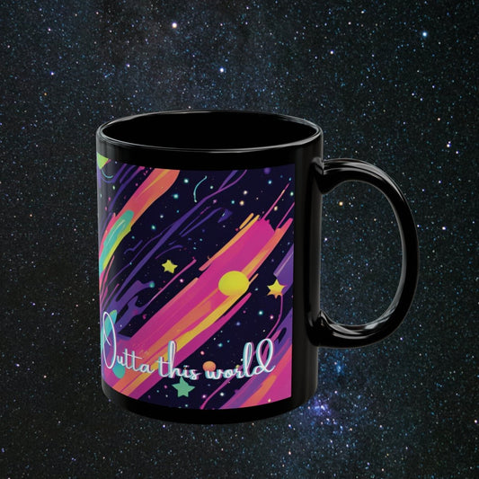 Outta This World Black Mug - MindLight Apparel - Outta This World Black Mug - 11oz - -