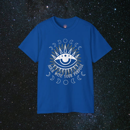 Realign Unisex Ultra Cotton Tee - MindLight Apparel - Realign Unisex Ultra Cotton Tee - Royal - S -