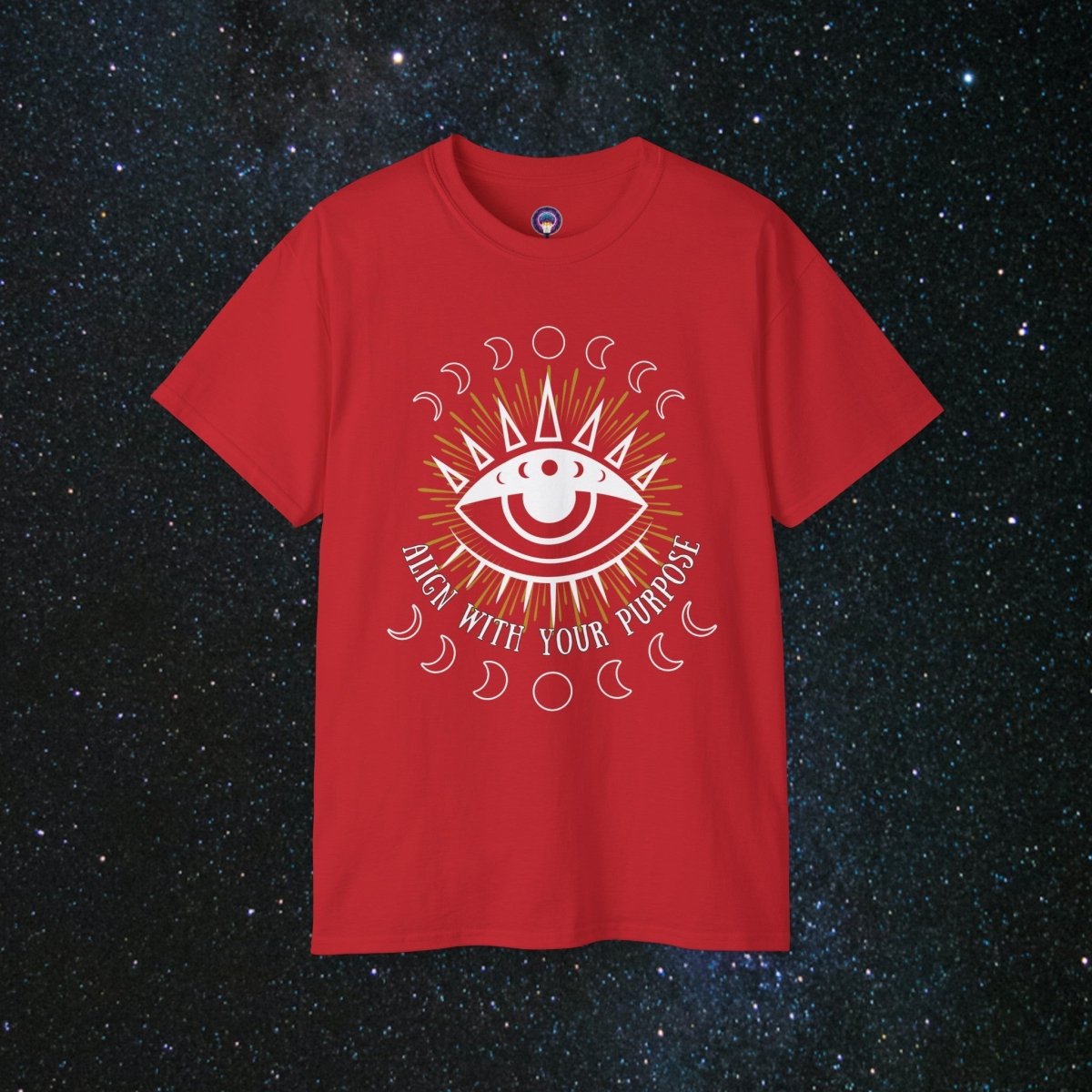 Realign Unisex Ultra Cotton Tee - MindLight Apparel - Realign Unisex Ultra Cotton Tee - Red - S -