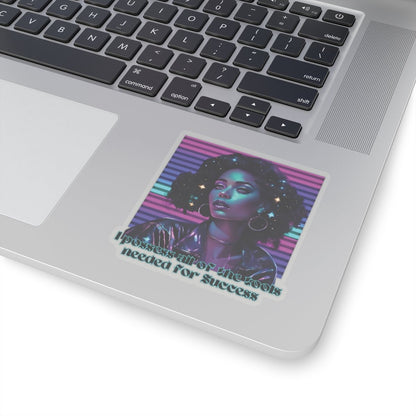 Retro Radiance Stickers - MindLight Apparel - Retro Radiance Stickers - 6" × 6" - White - 