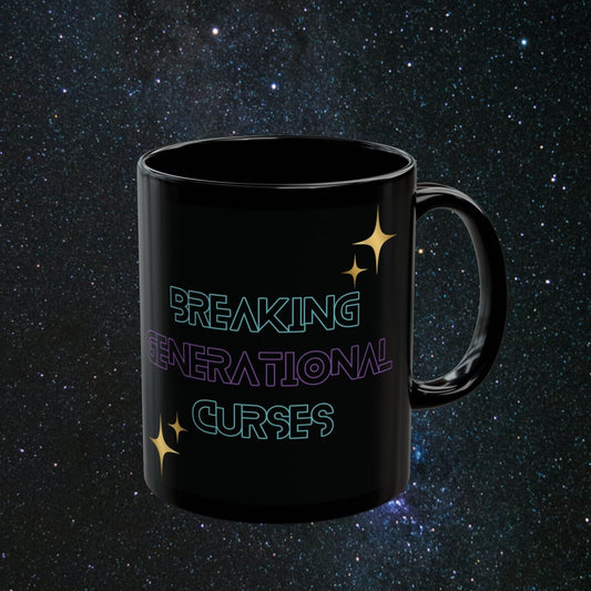 Serenity Black Mug - MindLight Apparel - Serenity Black Mug - 11oz - 