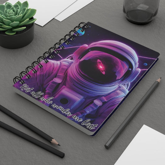 'Space Voyager' Spiral Notebook - MindLight Apparel - 'Space Voyager' Spiral Notebook - One Size - 