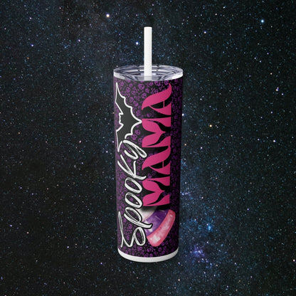 Spooky Mama Glossy Tumbler - MindLight Apparel - Spooky Mama Glossy Tumbler - Glossy - White - 