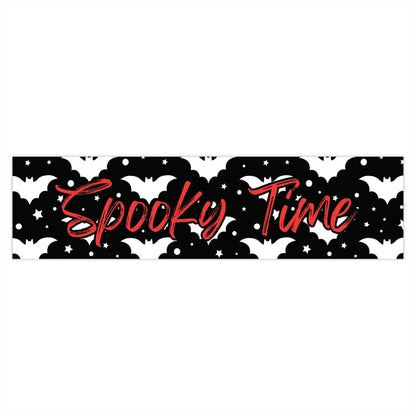 Spooky Time Bumper Sticker - MindLight Apparel - Spooky Time Bumper Sticker - 15" × 3.75" - Rectangle - 