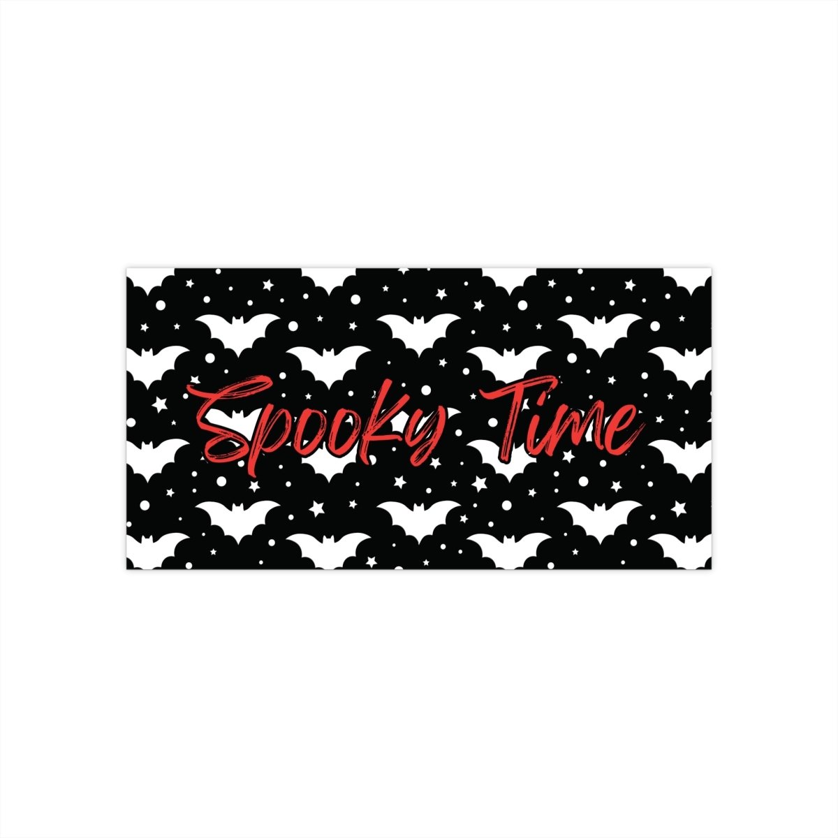 Spooky Time Bumper Sticker - MindLight Apparel - Spooky Time Bumper Sticker - 15" × 3.75" - Rectangle - 