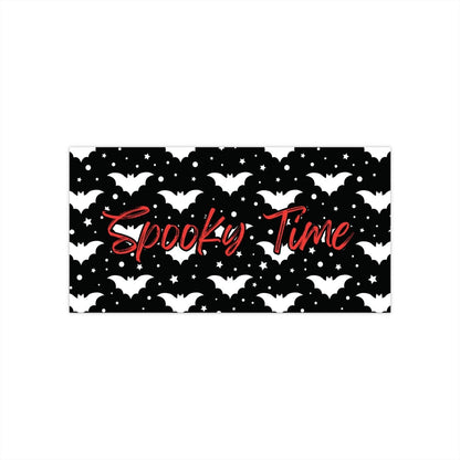 Spooky Time Bumper Sticker - MindLight Apparel - Spooky Time Bumper Sticker - 15" × 3.75" - Rectangle - 