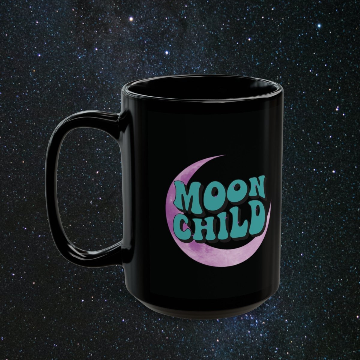 Stay Wild Moon Child - Noir Black Mug - MindLight Apparel - Stay Wild Moon Child - Noir Black Mug - 11oz - -