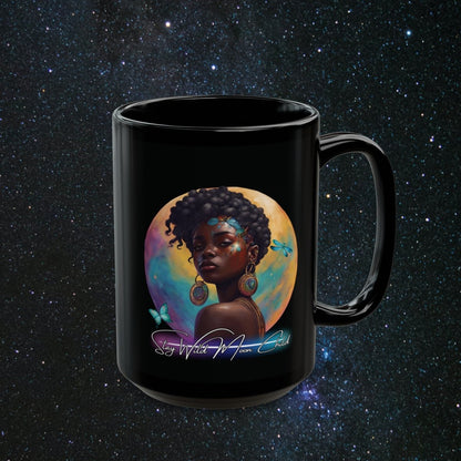 Stay Wild Moon Child - Noir Black Mug - MindLight Apparel - Stay Wild Moon Child - Noir Black Mug - 15oz - -