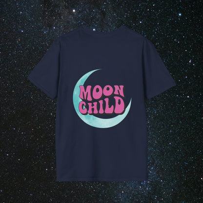 Stay Wild Moon Child Women's Softstyle T-Shirt - MindLight Apparel - Stay Wild Moon Child Women's Softstyle T-Shirt - Tropical Blue - S -
