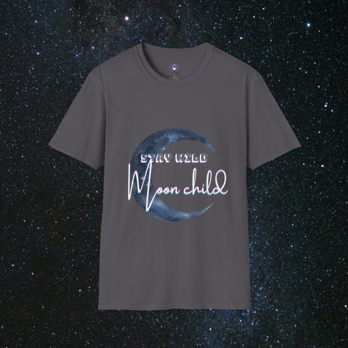 Stay Wild Women's Softstyle T-Shirt - MindLight Apparel - Stay Wild Women's Softstyle T-Shirt - Charcoal - XS -