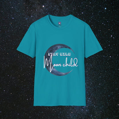 Stay Wild Women's Softstyle T-Shirt - MindLight Apparel - Stay Wild Women's Softstyle T-Shirt - Tropical Blue - S -