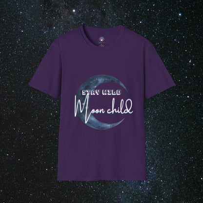 Stay Wild Women's Softstyle T-Shirt - MindLight Apparel - Stay Wild Women's Softstyle T-Shirt - Purple - S -