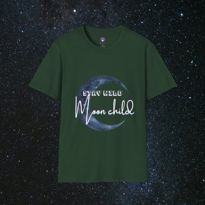 Stay Wild Women's Softstyle T-Shirt - MindLight Apparel - Stay Wild Women's Softstyle T-Shirt - Forest Green - S -
