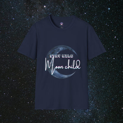 Stay Wild Women's Softstyle T-Shirt - MindLight Apparel - Stay Wild Women's Softstyle T-Shirt - Navy - XS -