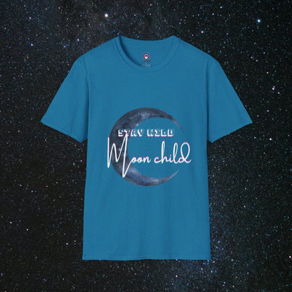 Stay Wild Women's Softstyle T-Shirt - MindLight Apparel - Stay Wild Women's Softstyle T-Shirt - Antique Sapphire - S -