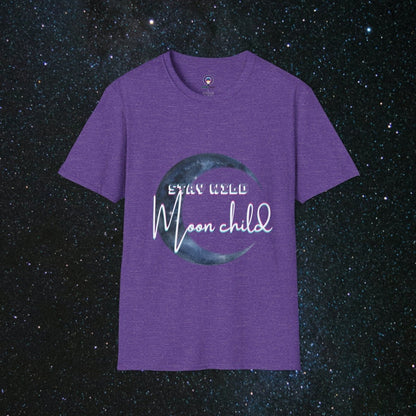 Stay Wild Women's Softstyle T-Shirt - MindLight Apparel - Stay Wild Women's Softstyle T-Shirt - Heather Purple - S -