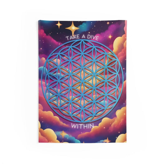 Take A Dive Indoor Wall Tapestry - MindLight Apparel - Take A Dive Indoor Wall Tapestry - 26" × 36" - 