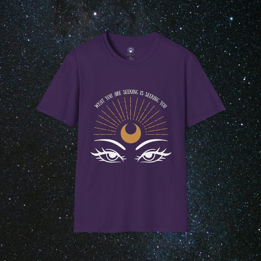 The Seeker - Women's Softstyle Tee - MindLight Apparel - The Seeker - Women's Softstyle Tee - Purple - S -