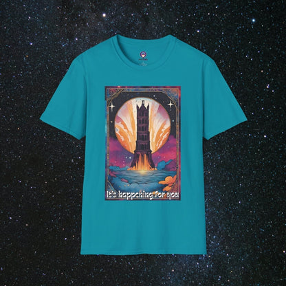 The Tower - Unisex Softstyle Tee - MindLight Apparel - The Tower - Unisex Softstyle Tee - Tropical Blue - S -