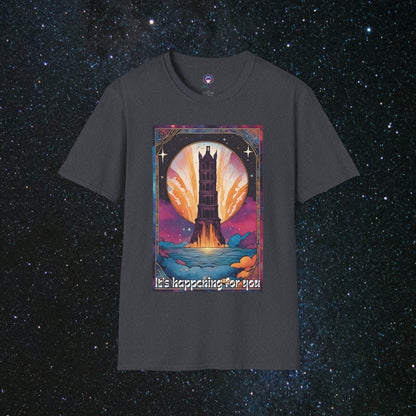 The Tower - Unisex Softstyle Tee - MindLight Apparel - The Tower - Unisex Softstyle Tee - Dark Heather Grey - S -