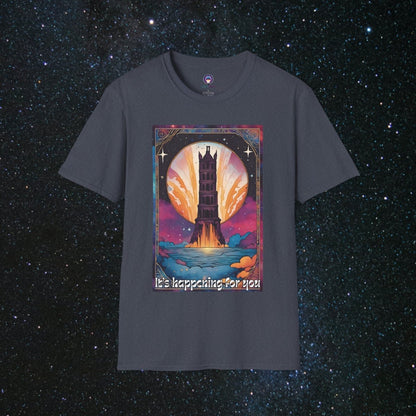 The Tower - Unisex Softstyle Tee - MindLight Apparel - The Tower - Unisex Softstyle Tee - Heather Navy - S -