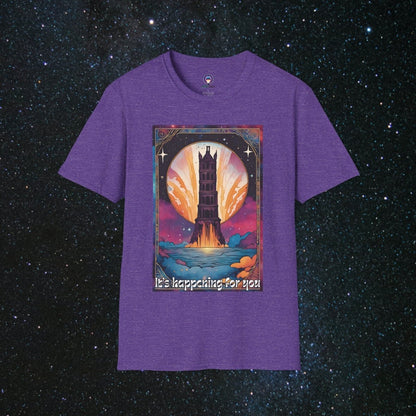 The Tower - Unisex Softstyle Tee - MindLight Apparel - The Tower - Unisex Softstyle Tee - Heather Purple - S -