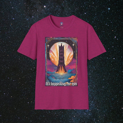 The Tower - Unisex Softstyle Tee - MindLight Apparel - The Tower - Unisex Softstyle Tee - Antique Heliconia - S -