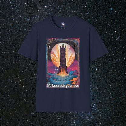 The Tower - Unisex Softstyle Tee - MindLight Apparel - The Tower - Unisex Softstyle Tee - Navy - S -