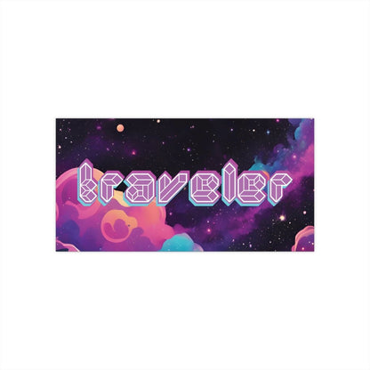 Traveler Bumper Stickers - MindLight Apparel - Traveler Bumper Stickers - 11" × 3" - Rectangle - 