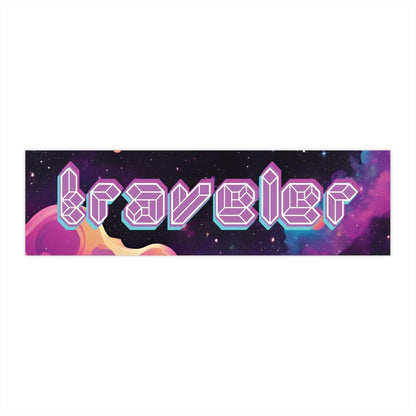 Traveler Bumper Stickers - MindLight Apparel - Traveler Bumper Stickers - 11" × 3" - Rectangle - 